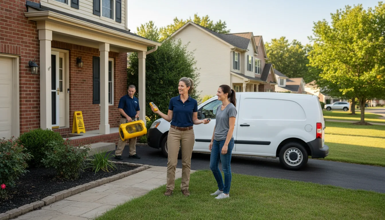 Residential water damage restoration in Valparaiso, NE